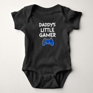 Daddy's Little Gamer-lustiges Baby-Shirt Baby Strampler