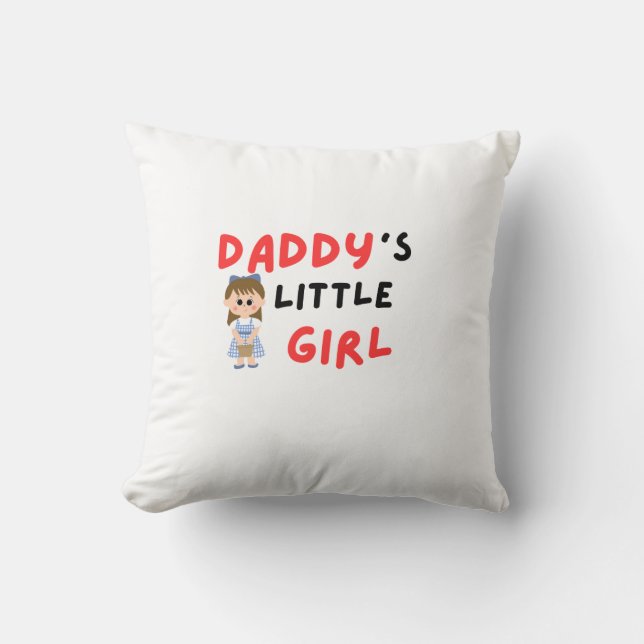 "Daddy's Little Girl - Adorable Throw Kissen" Kissen (Vorderseite)