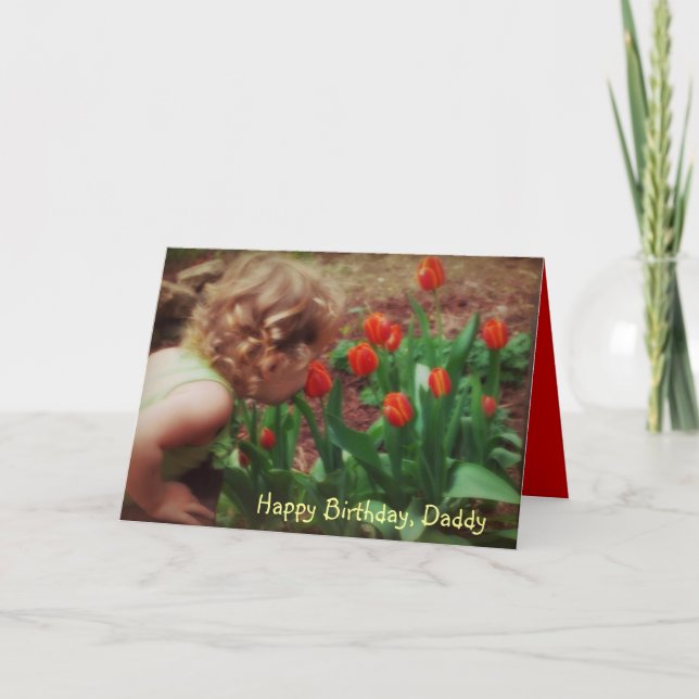 Daddy's Little Girl Birthday Card Karte (Vorderseite)