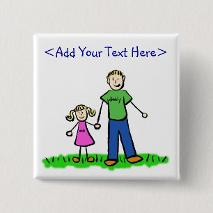 Daddy's Little Girl Button (Blond)