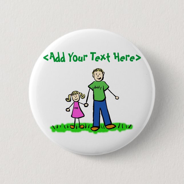 Daddy's Little Girl Button (Blond) (Vorderseite)
