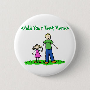 Daddy's Little Girl Button (Blond)