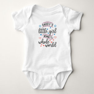 Daddy's Little Girl Mommy's GANZE WELT Baby Strampler