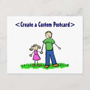 Daddy's Little Girl Postcard (Blond) Einladungspostkarte