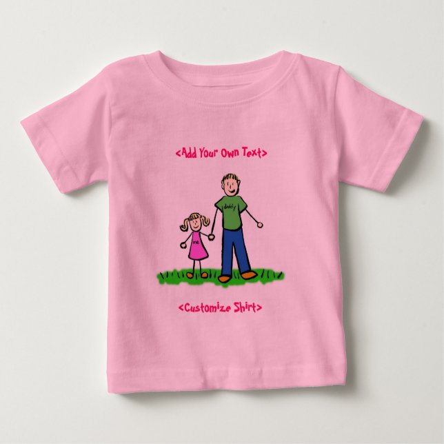 Daddy's Little Girl T - Shirt (Blond) (Vorderseite)
