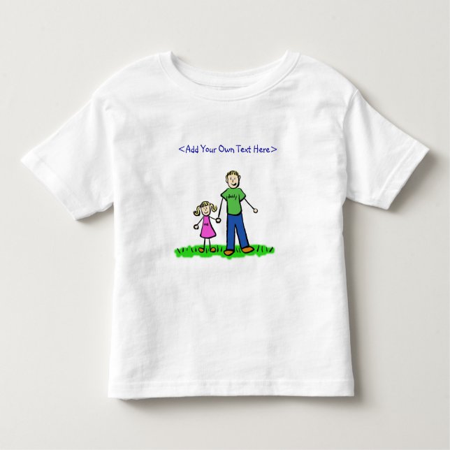 Daddy's Little Girl T - Shirt (Blond) (Vorderseite)
