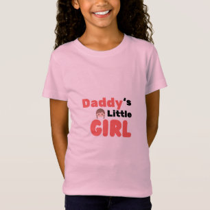 Daddy's Little Girl T-Shirt - Süßes rosa Mädchen-T