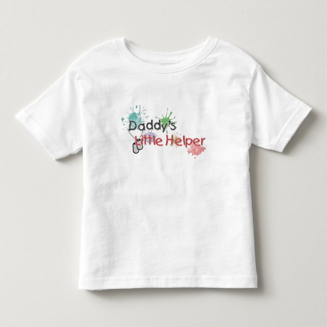 Daddy's Little Helper Kleinkind T-shirt (Vorderseite)