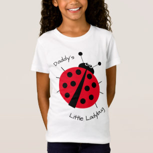 Daddy's Little Ladybug Girly Kids Cartoon T - Shir T-Shirt
