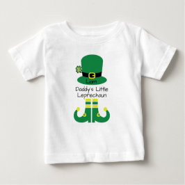 Daddy's Little Leprechaun Personalisiert Baby T-shirt