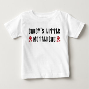 Daddy's Little Metalhead Baby T-shirt