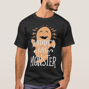 Daddy's Little Monster Halloween Ghost T-Shirt