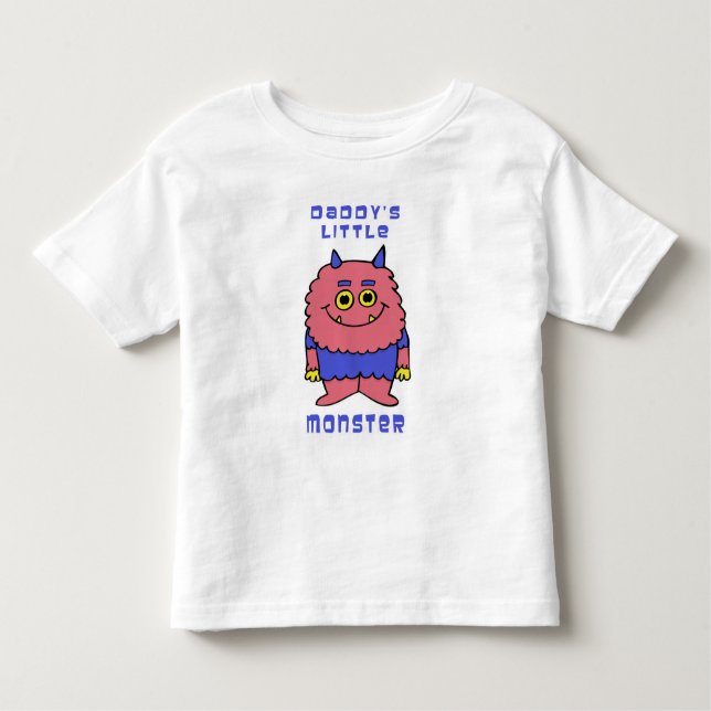 Daddy's Little Monster Kleinkind T-shirt (Vorderseite)