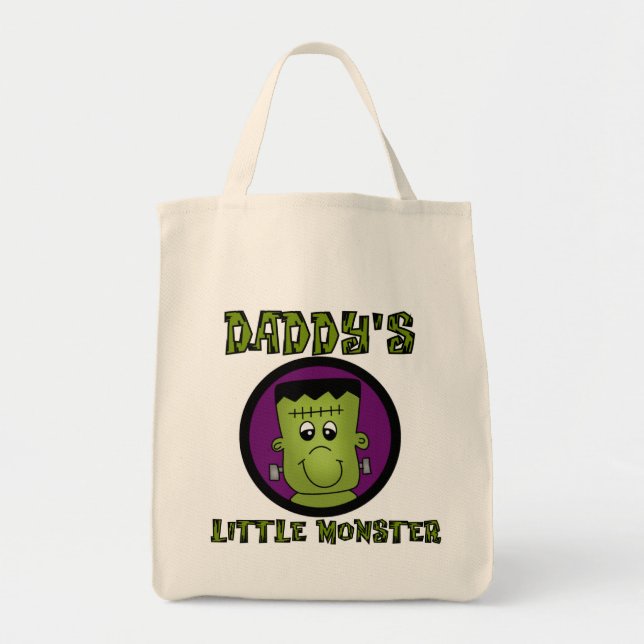 Daddy's Little Monster T - Shirt und Geschenke Tragetasche (Vorne)