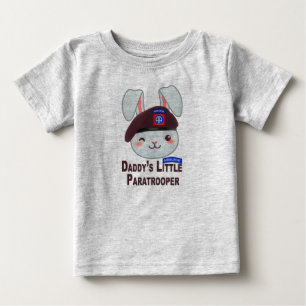 "Daddy's Little Paratrooper Bunny" Baby T-shirt
