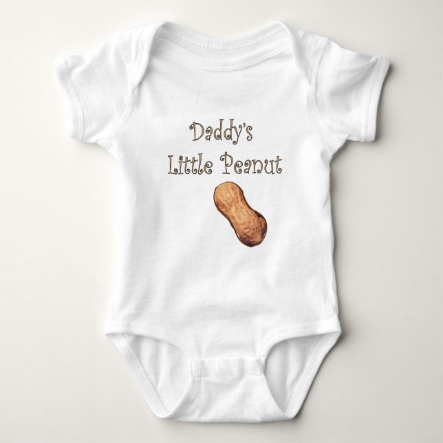 Daddy's Little Peanut Baby Strampler (Vorderseite)