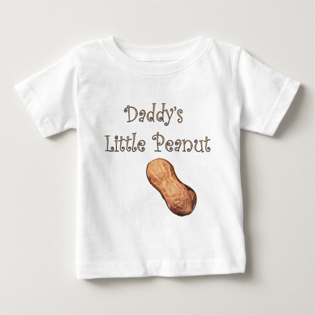 Daddy's Little Peanut Baby T-shirt (Vorderseite)