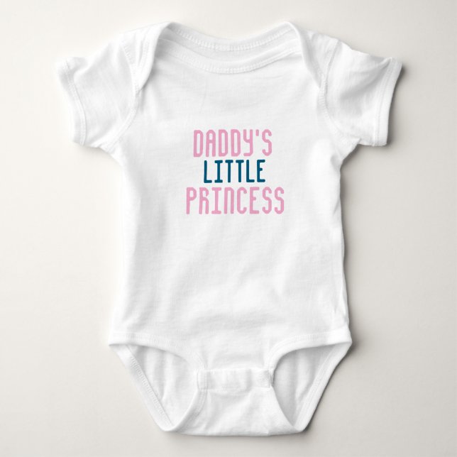"Daddy's Little Princess" Baby Strampler (Vorderseite)