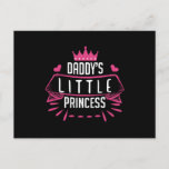 Daddys Little Princess Postkarte<br><div class="desc">Daddys Little Princess. There no better way to say,  "I love you,  Dad" than with a Father's Day design from Zazzle! From single text to funny sayings and pictures,  we have the perfekt Father's Day gift for any dad.</div>