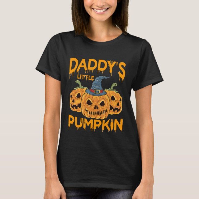 Daddys Little Pumpkin Baby Shower T-Shirt (Vorderseite)
