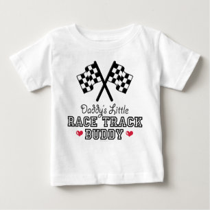 Daddy's Little Race Track Buddy Baby Long Sleeve T Baby T-shirt