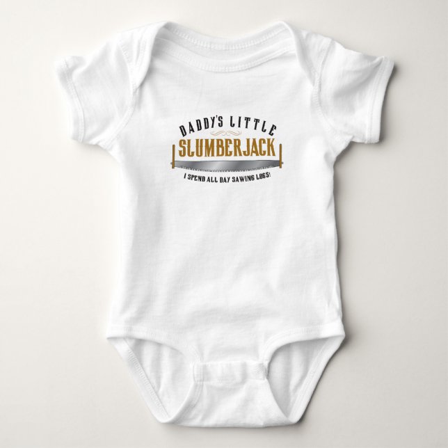 Daddy's Little Slumberjack-Babyoutfit Baby Strampler (Vorderseite)