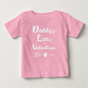 Daddy's Little Valentine, Kleinkind Boy Valentine  Baby T-shirt