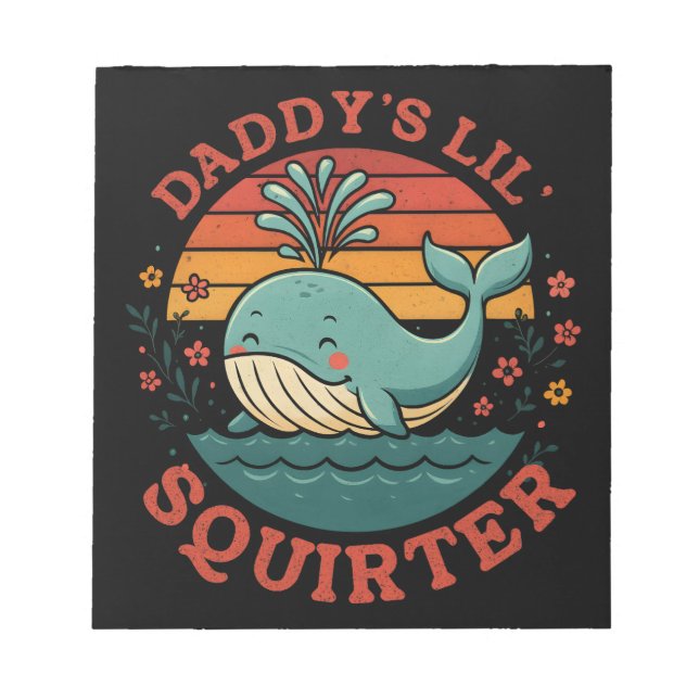 Daddys Little Whale Notizblock (Vorderseite)