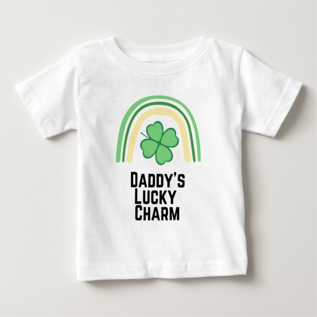Daddy's Luck Charm Baby T-shirt (Vorderseite)