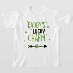 Daddy's Lucky Charm St Patricks Day Design T-Shirt
