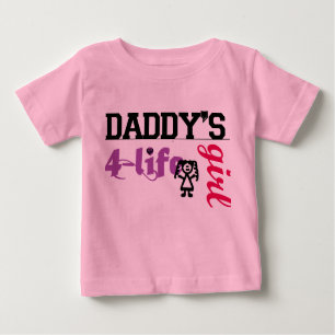 Daddys Mädchen für das Leben Baby T-shirt