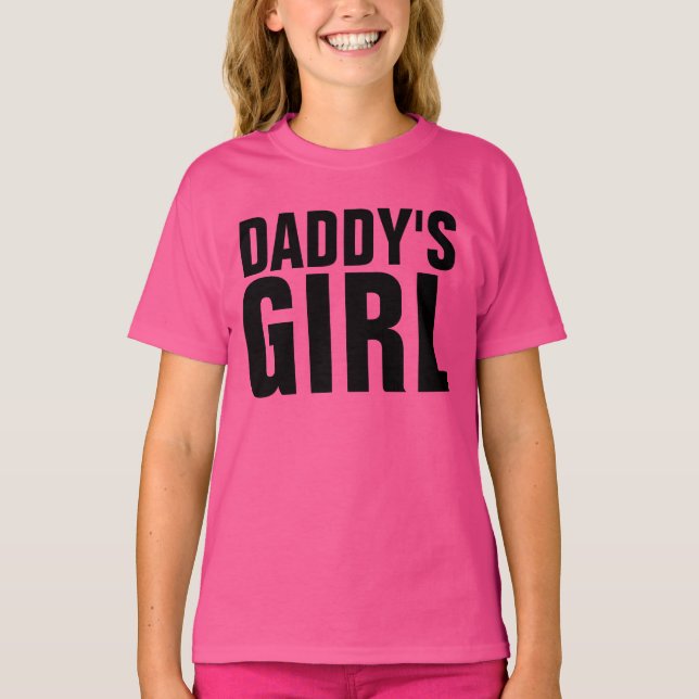 DADDYS MÄDCHEN, MÄDCHEN T - Shirt (Vorderseite)