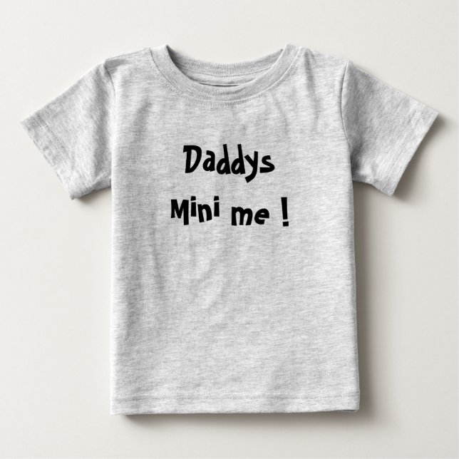 Daddy's mini me baby t-shirt (Vorderseite)