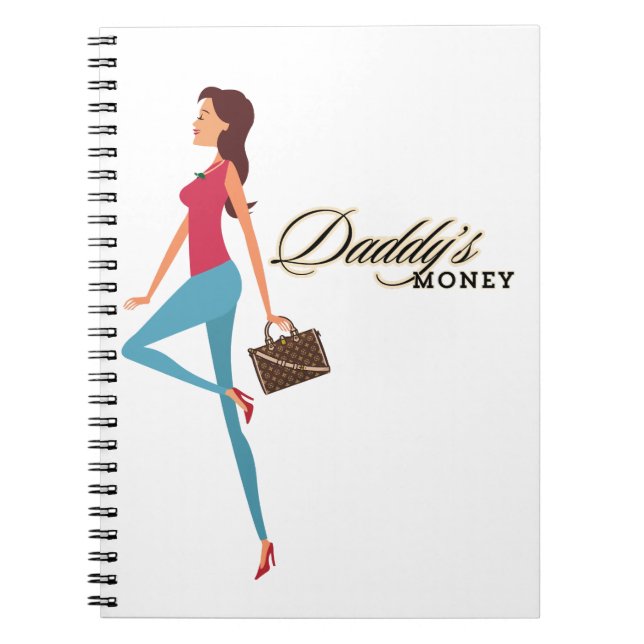 Daddy's Money, Niedlich & Sassy Teenage Girl, Funn Notizblock (Vorderseite)