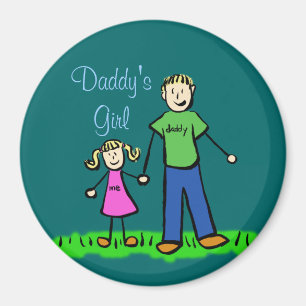 Daddys Personalisierte Familienkunstmagnete Magnet
