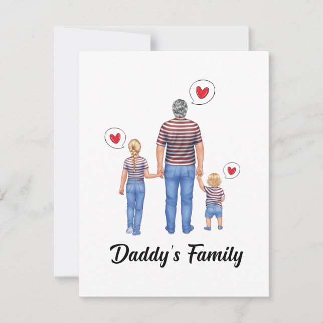 Daddys Prince Boy Princess Girl Family Liebe (Vorderseite)