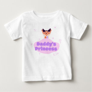 Daddys Princess ist glücklich Baby T-shirt