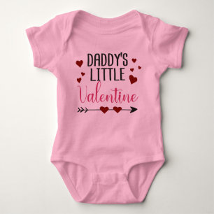 "Daddy's small Valentine" Baby Strampler