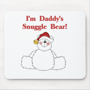 Daddy's Snuggle Bear Tshirts und Geschenke Mousepad