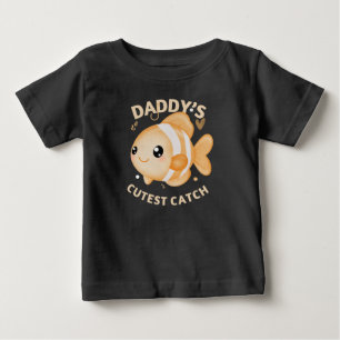 Daddys süßester Fang Angeln Lustiges Baby T-shirt