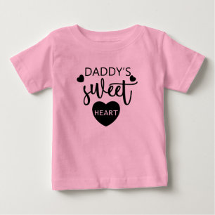 Daddy's Sweet Heart Baby T-shirt