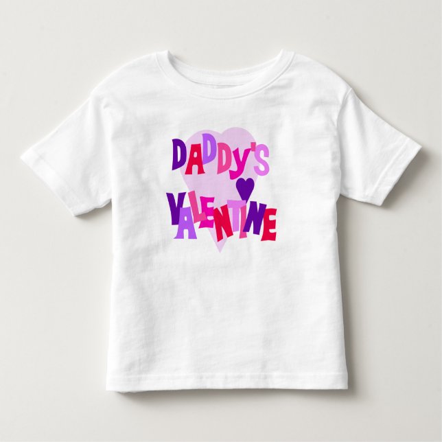 Daddy's Valentine Kleinkind T-shirt (Vorderseite)