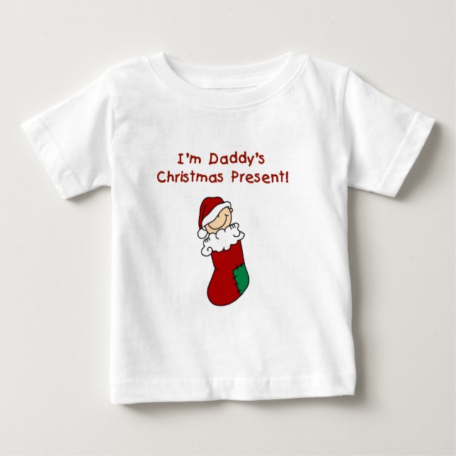 Daddy's Weihnachtsgeschenk Baby T-shirt (Vorderseite)