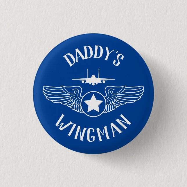 Daddy's Wingman Strike Eagle Jet Button (Vorderseite)