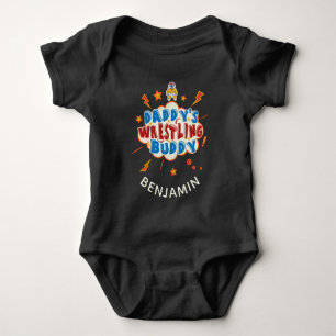 Daddys Wrestling Buddy Personalisiert Baby Strampler