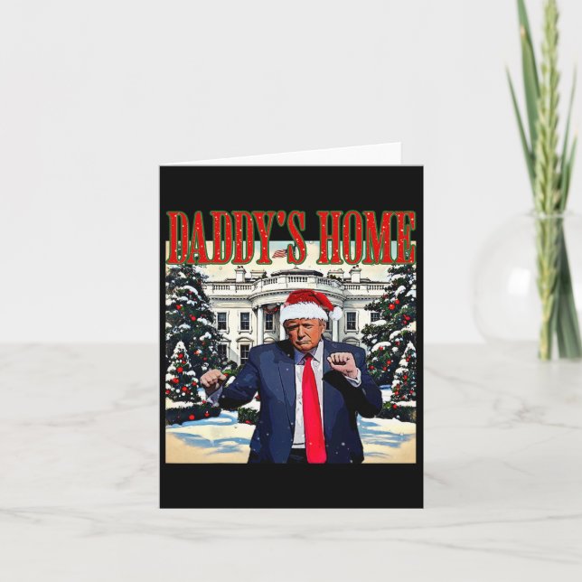 Daddy's Zuhause Christmas Edition White House Trum Karte (Vorderseite)