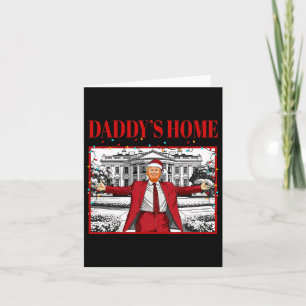 Daddy's Zuhause für Weihnachten Weihnachten Weihna Karte