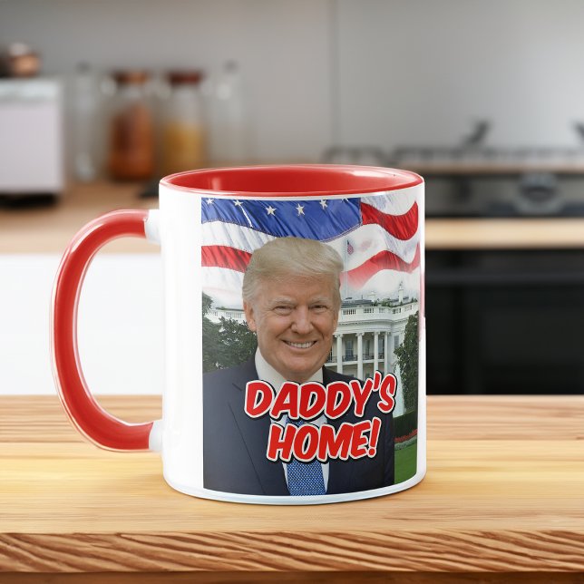 Daddys Zuhause Präsident Donald Trump 2024 Patriot Tasse (donald trump 2024 mug daddys home)