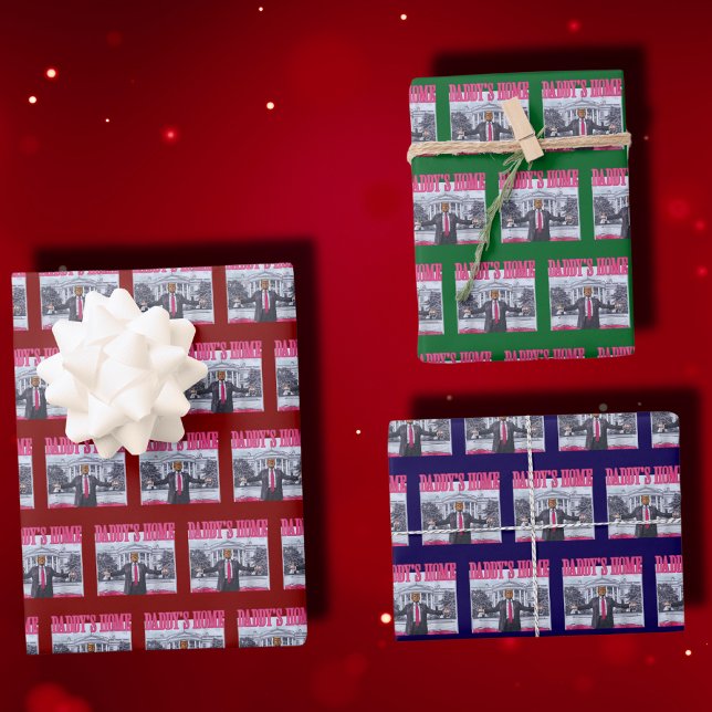 Daddys Zuhause Trump-Geschenkwrap Geschenkpapier Set (Von Creator hochgeladen)