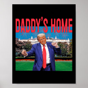 Daddys Zuhause Trump Pink Trump 2024: Amerika Ck Poster